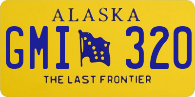 AK license plate GMI320