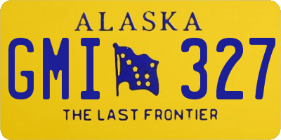 AK license plate GMI327