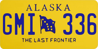 AK license plate GMI336