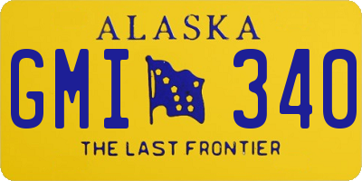 AK license plate GMI340