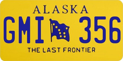 AK license plate GMI356