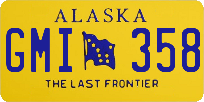 AK license plate GMI358