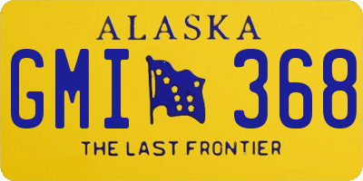 AK license plate GMI368