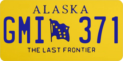 AK license plate GMI371