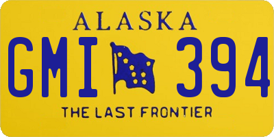 AK license plate GMI394
