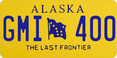 AK license plate GMI400