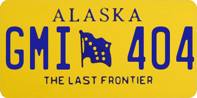 AK license plate GMI404