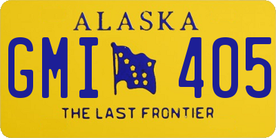 AK license plate GMI405