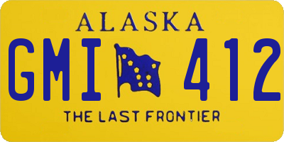 AK license plate GMI412