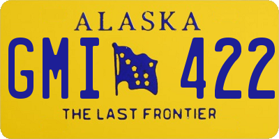 AK license plate GMI422
