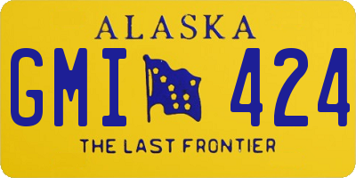 AK license plate GMI424
