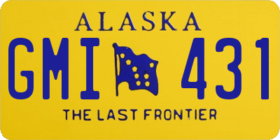 AK license plate GMI431