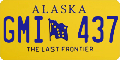 AK license plate GMI437