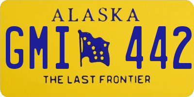 AK license plate GMI442