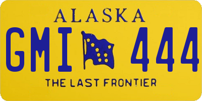 AK license plate GMI444