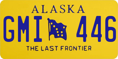 AK license plate GMI446