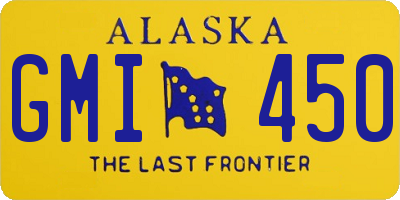 AK license plate GMI450