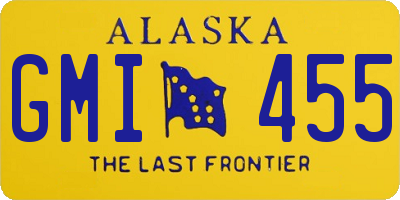 AK license plate GMI455