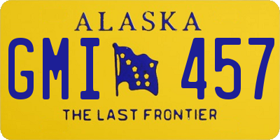 AK license plate GMI457