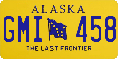 AK license plate GMI458