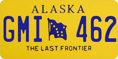 AK license plate GMI462