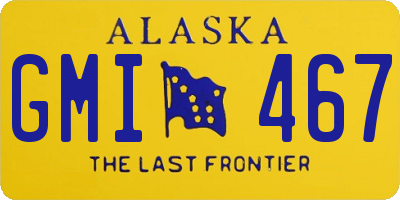 AK license plate GMI467
