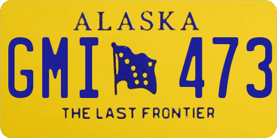 AK license plate GMI473