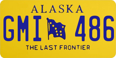 AK license plate GMI486