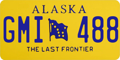 AK license plate GMI488