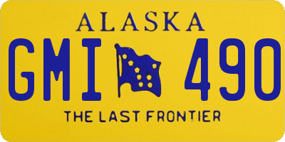 AK license plate GMI490