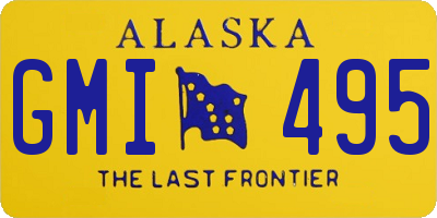 AK license plate GMI495