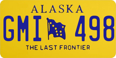 AK license plate GMI498