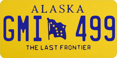 AK license plate GMI499