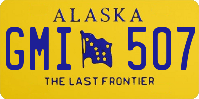 AK license plate GMI507