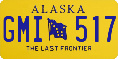 AK license plate GMI517