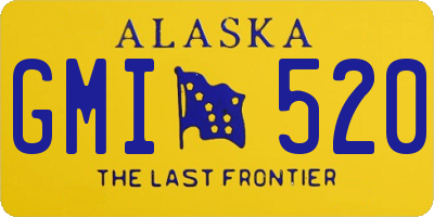 AK license plate GMI520