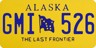 AK license plate GMI526