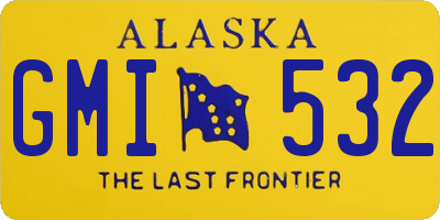 AK license plate GMI532