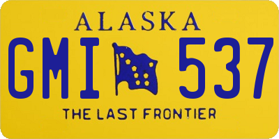 AK license plate GMI537