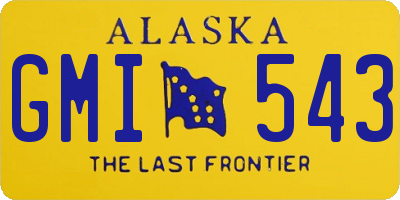 AK license plate GMI543