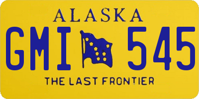 AK license plate GMI545