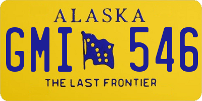 AK license plate GMI546