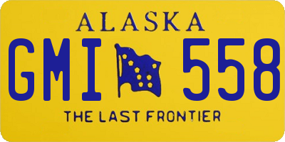 AK license plate GMI558