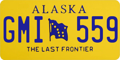 AK license plate GMI559