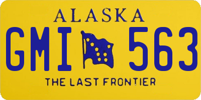 AK license plate GMI563