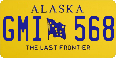 AK license plate GMI568