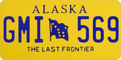 AK license plate GMI569