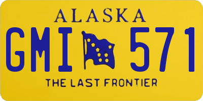AK license plate GMI571