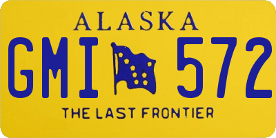 AK license plate GMI572
