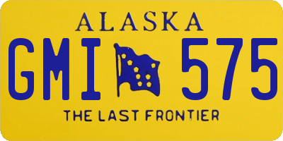 AK license plate GMI575